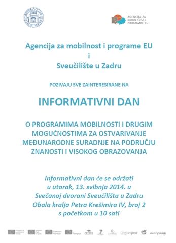 Informativni dan Agencije za mobilnost i programe EU
